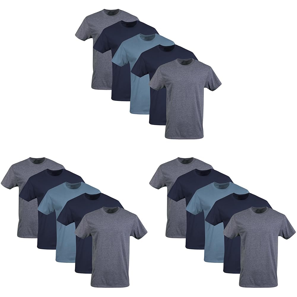 Gildan Men’s Cotton Crewneck T-Shirts, Multipack
