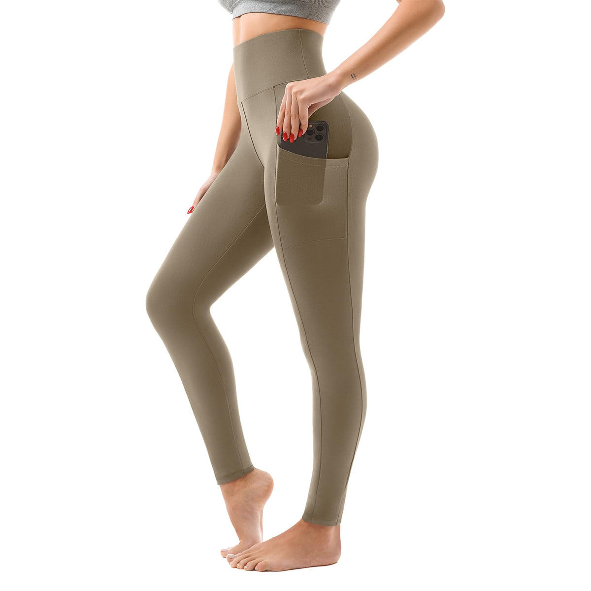 SINOPHANT Women’s High-Waisted Leggings with Pockets