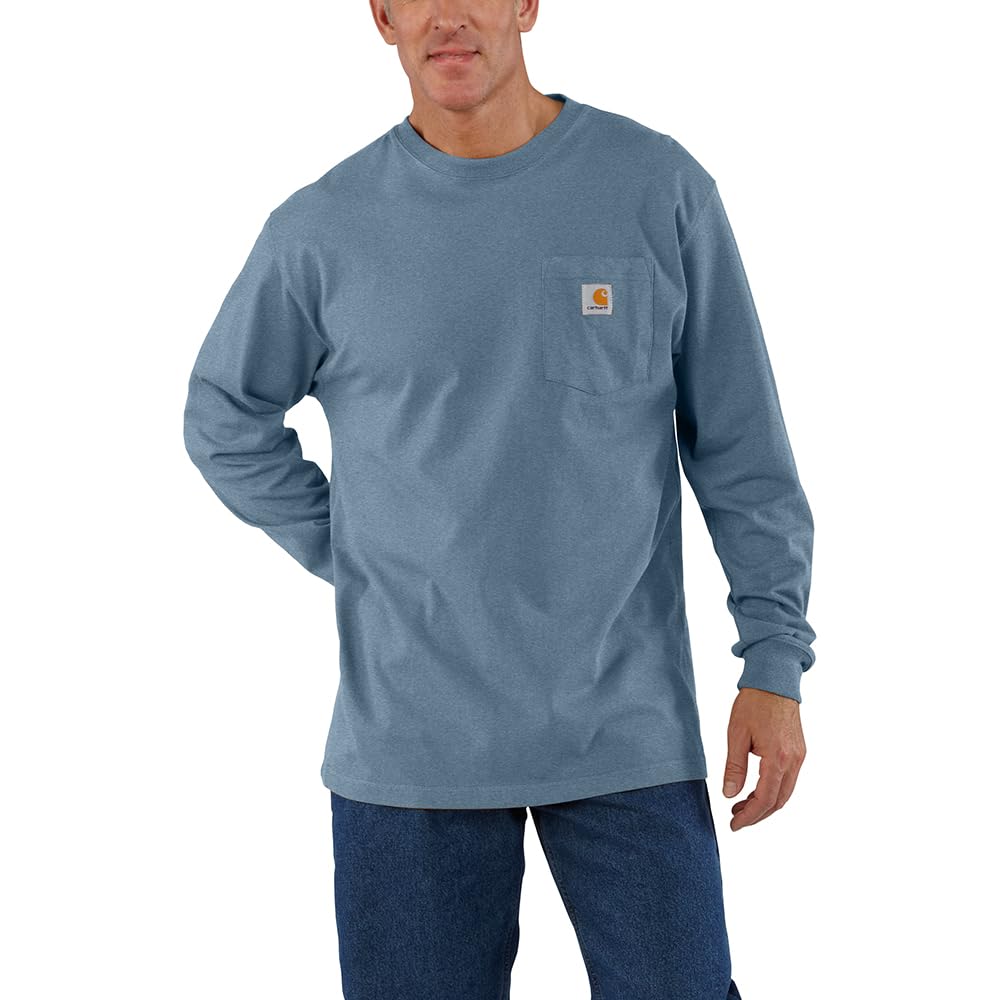 Carhartt Men’s Dearborn Loose Fit Long Sleeve Pocket Tee