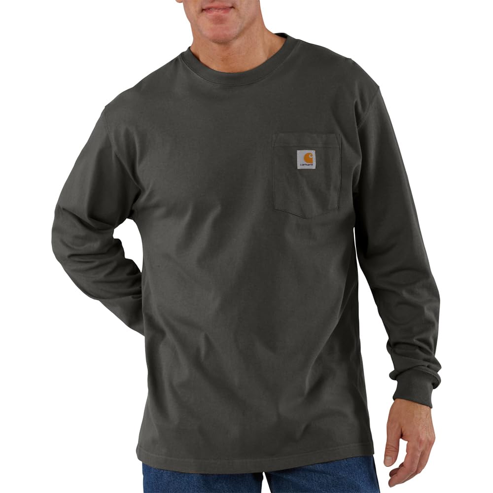 Carhartt Men’s Dearborn Loose Fit Long Sleeve Pocket Tee