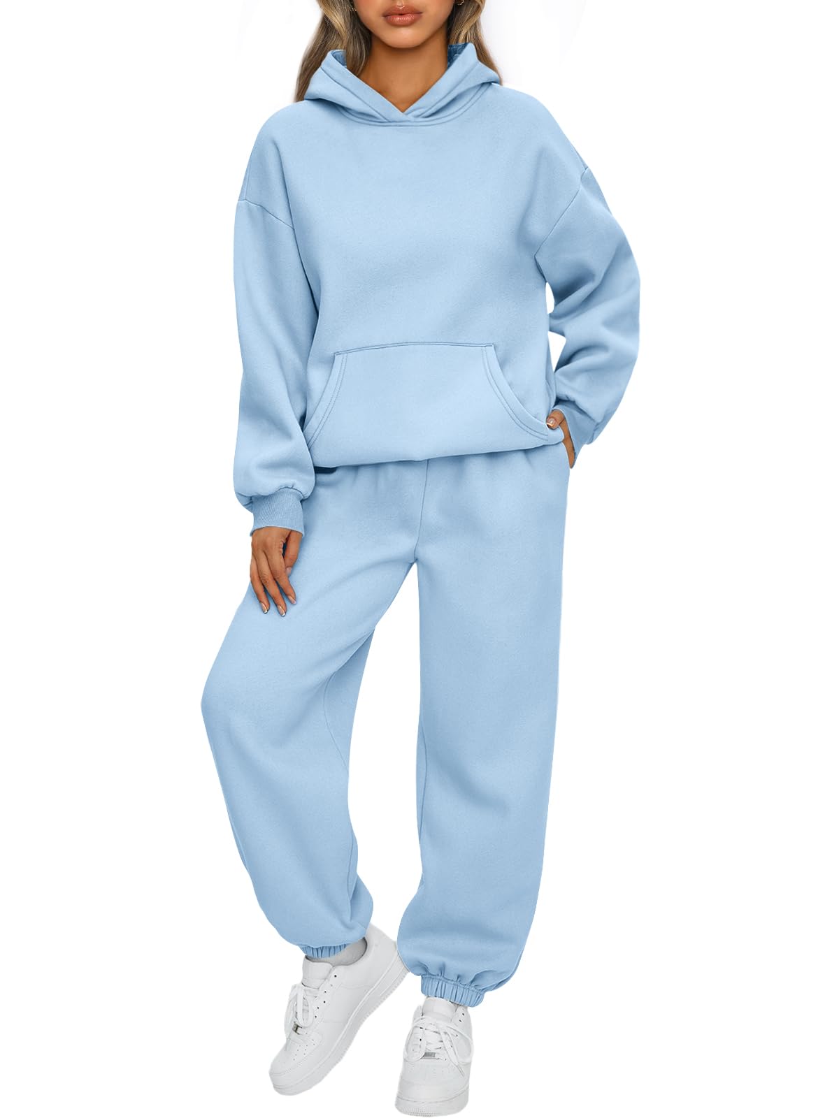 AUTOMET Women’s Oversized Fleece Hoodie & Joggers Set