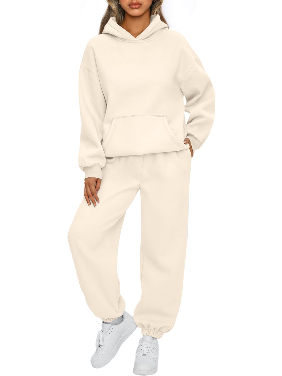 AUTOMET Women’s Oversized Fleece Hoodie & Joggers Set