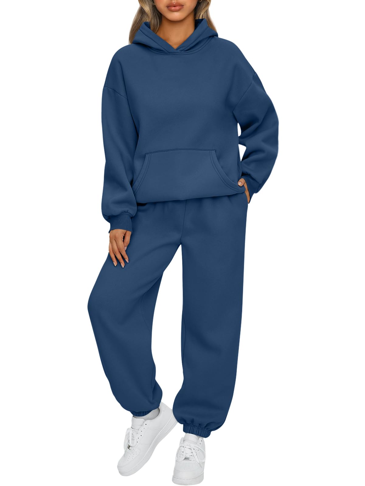 AUTOMET Women’s Oversized Fleece Hoodie & Joggers Set