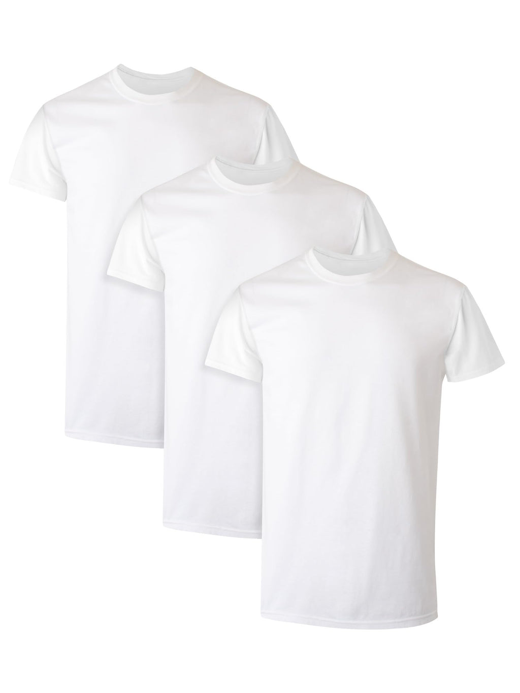 Hanes Men’s Stay-Tucked Cotton Crewneck Undershirts, Multipack