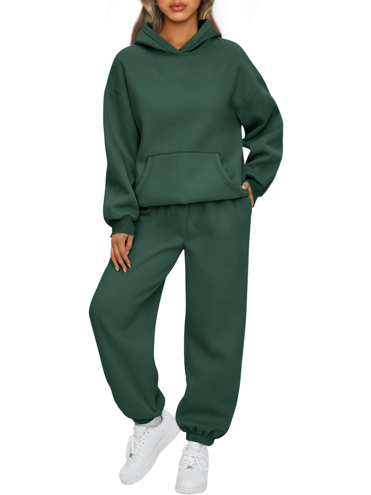 AUTOMET Women’s Oversized Fleece Hoodie & Joggers Set
