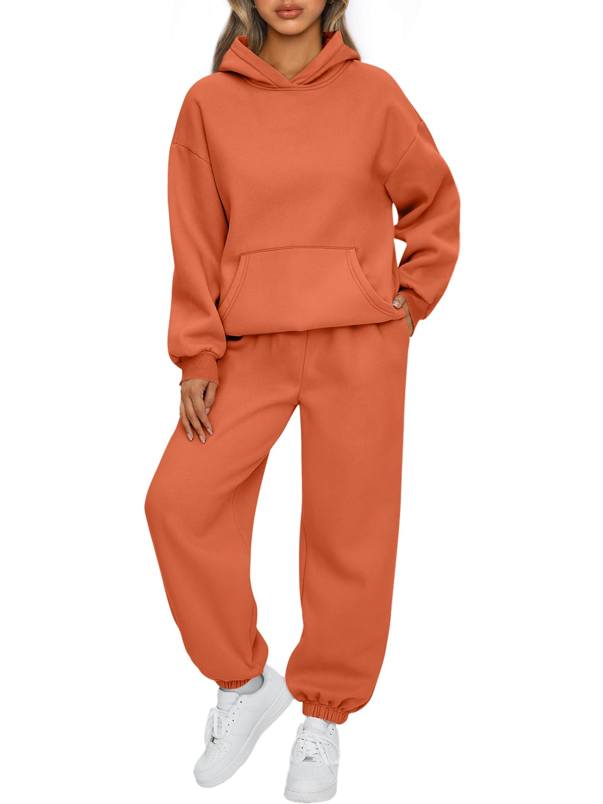 AUTOMET Women’s Oversized Fleece Hoodie & Joggers Set