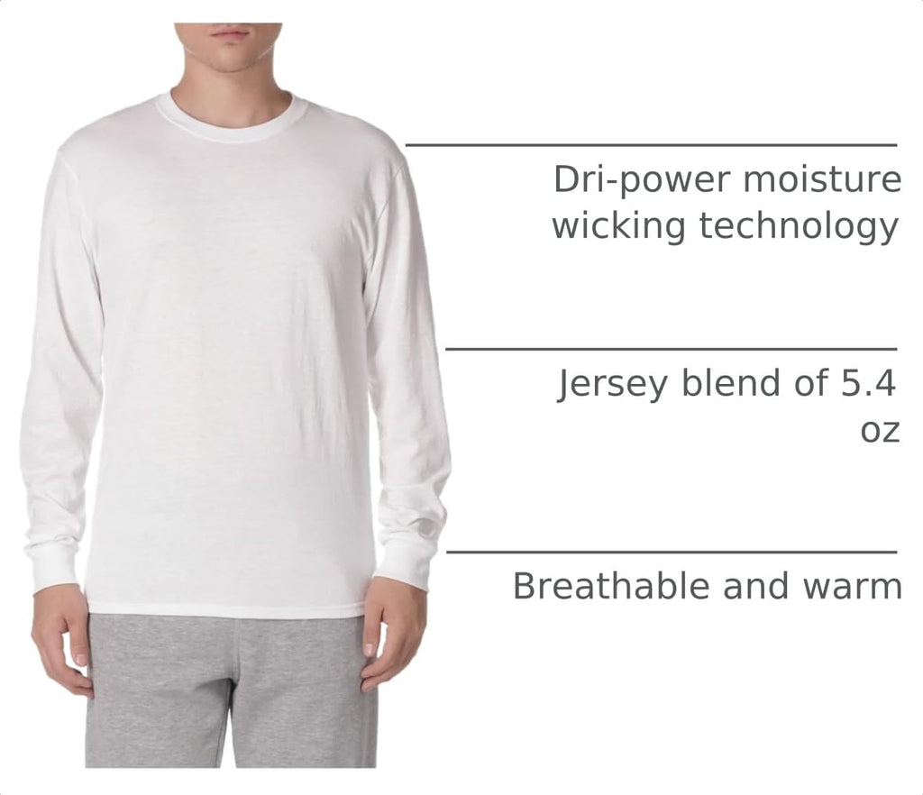 Jerzees Men’s Dri-Power Long Sleeve Tee