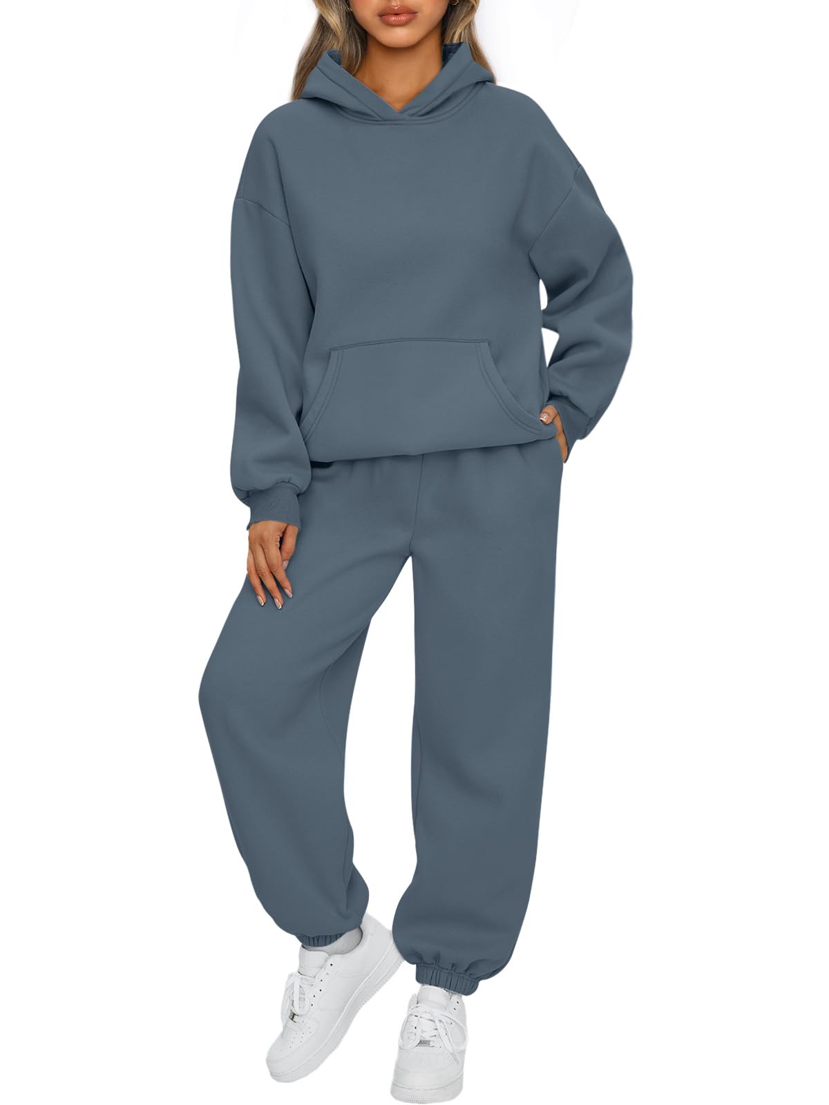 AUTOMET Women’s Oversized Fleece Hoodie & Joggers Set