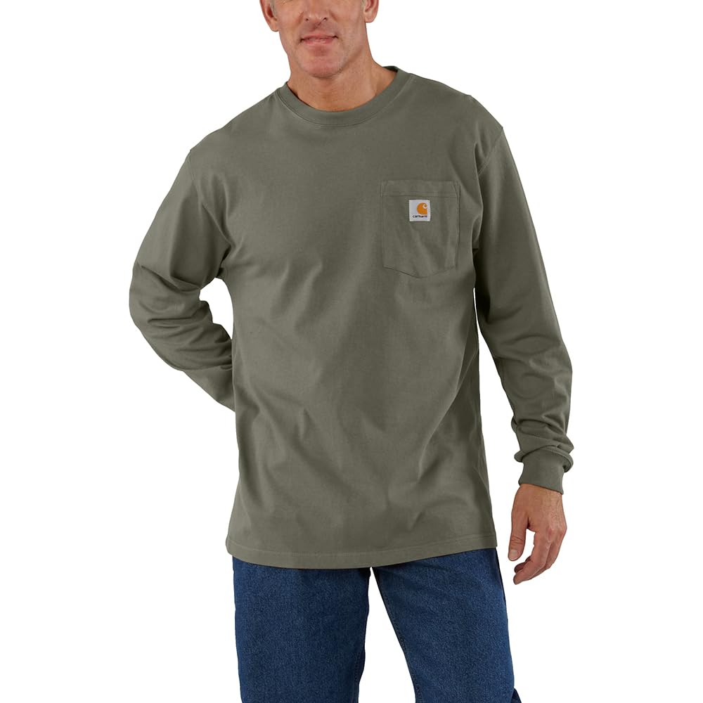 Carhartt Men’s Dearborn Loose Fit Long Sleeve Pocket Tee