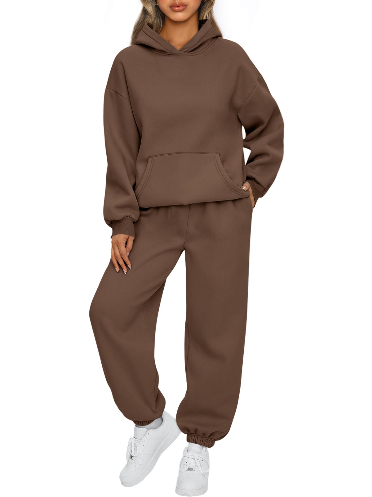 AUTOMET Women’s Oversized Fleece Hoodie & Joggers Set