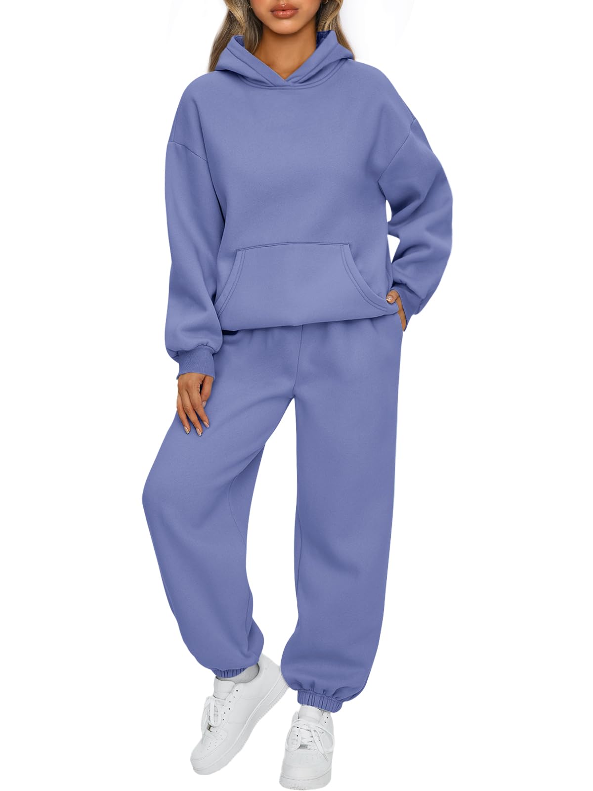 AUTOMET Women’s Oversized Fleece Hoodie & Joggers Set