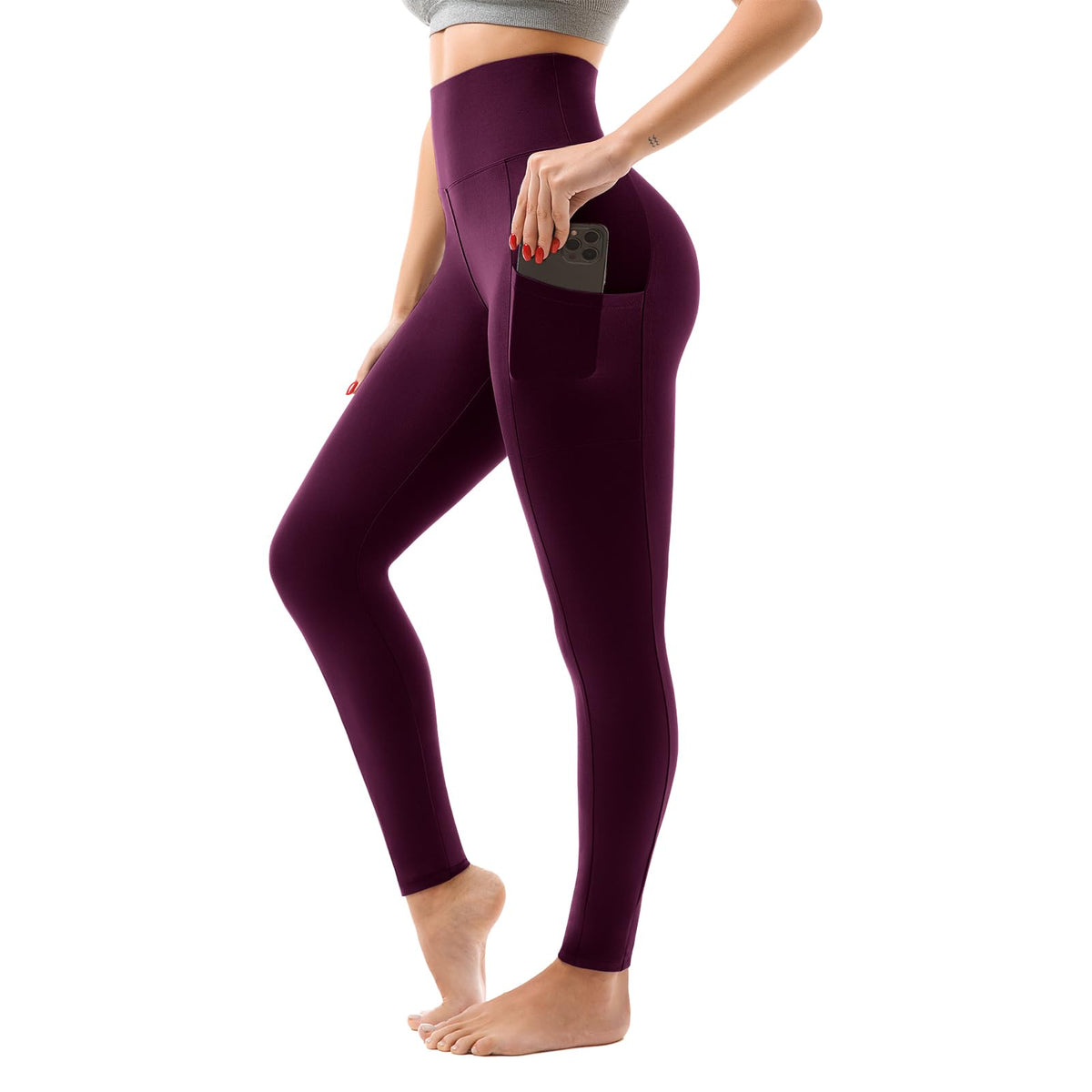 SINOPHANT Women’s High-Waisted Leggings with Pockets