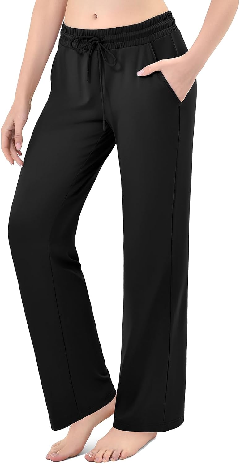 Stanpetix Women’s Loose Straight-Leg Pants with Pockets