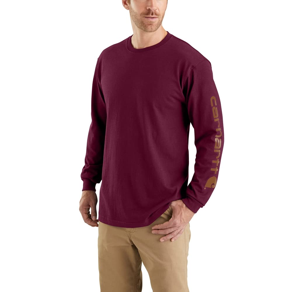 Carhartt Men’s Dearborn Loose Fit Long Sleeve Logo Tee