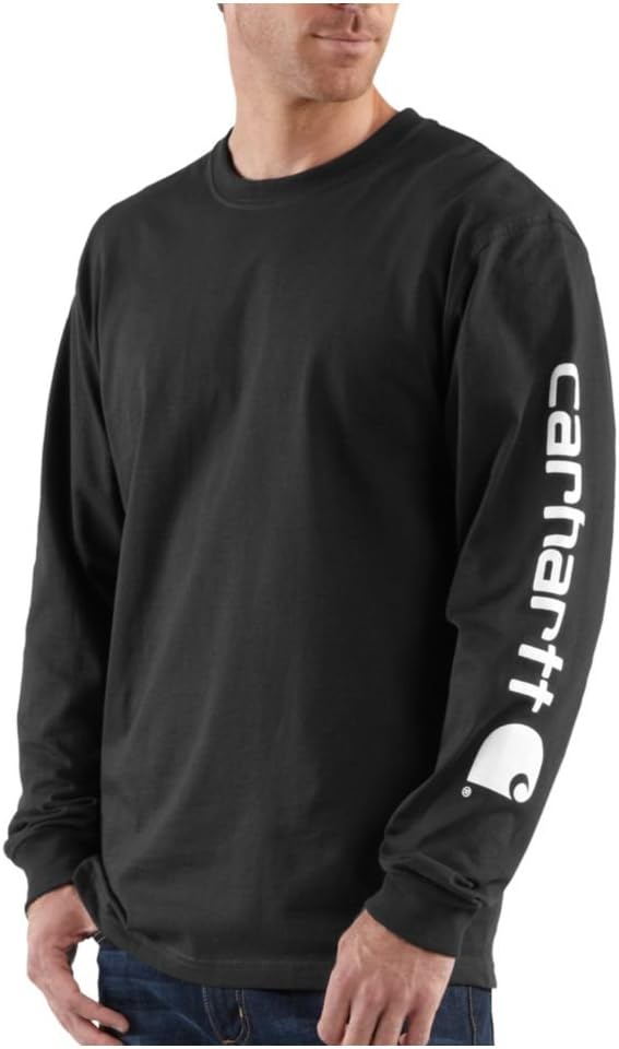 Carhartt Men’s Dearborn Loose Fit Long Sleeve Logo Tee