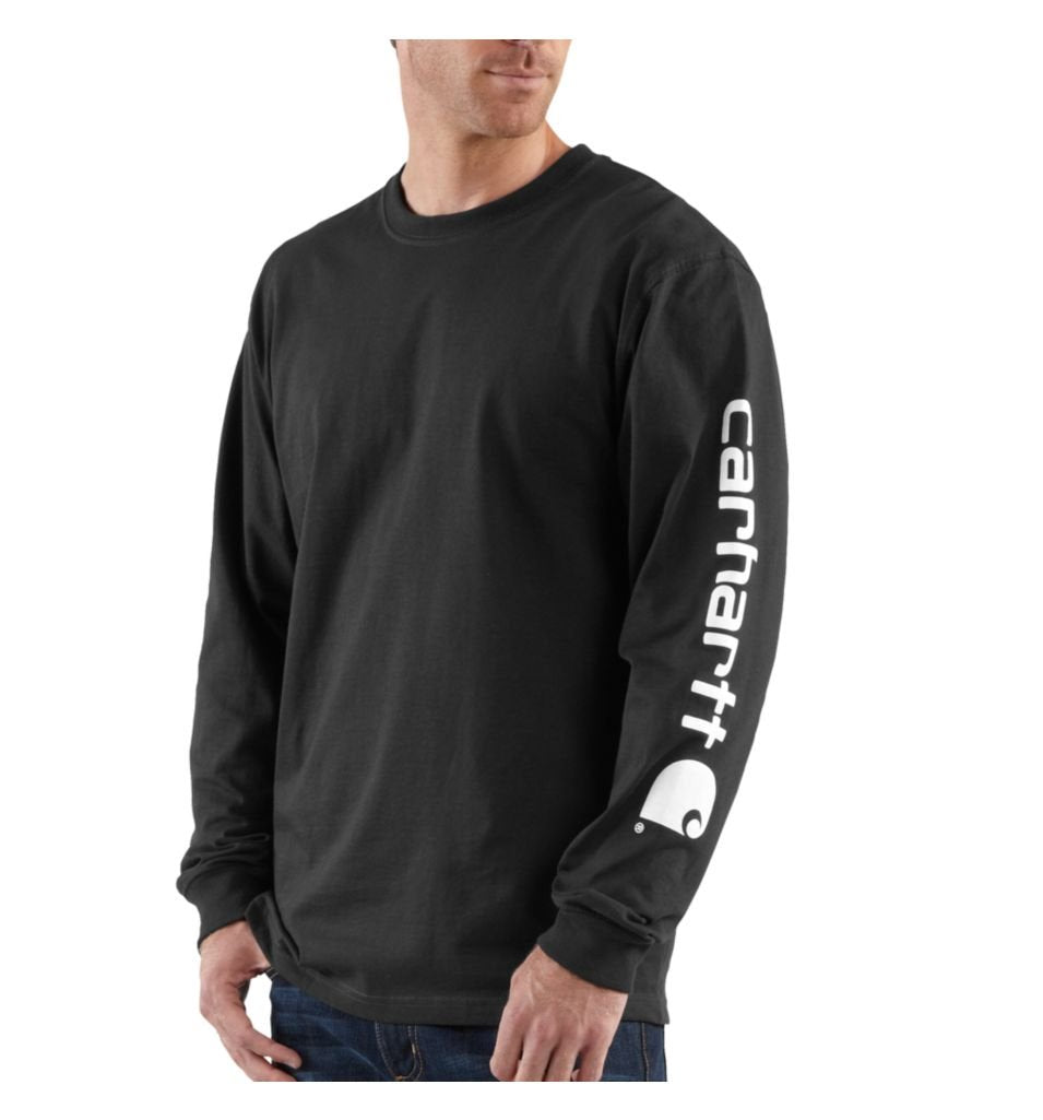 Carhartt Men’s Dearborn Loose Fit Long Sleeve Logo Tee