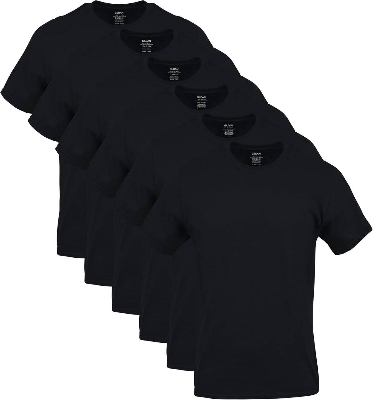 Gildan Men’s Cotton Crewneck T-Shirts, Multipack