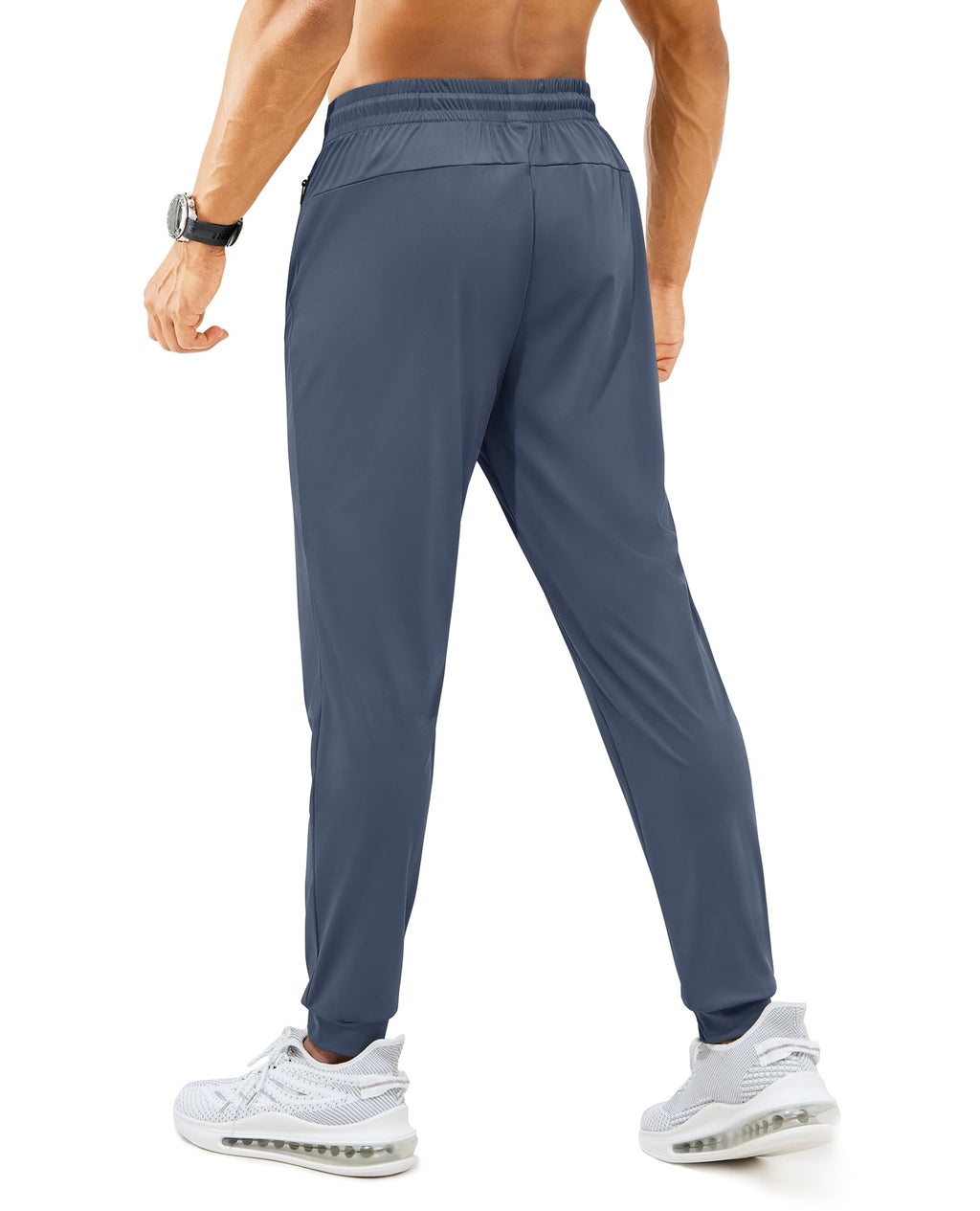 Men’s Lightweight Athletic Joggers with Zipper Pockets