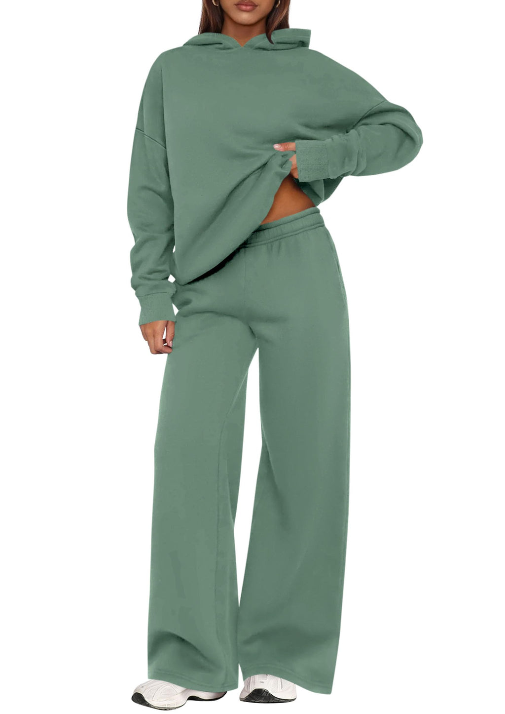 PRETTYGARDEN Women’s Hoodie & Wide-Leg Pants Lounge Set