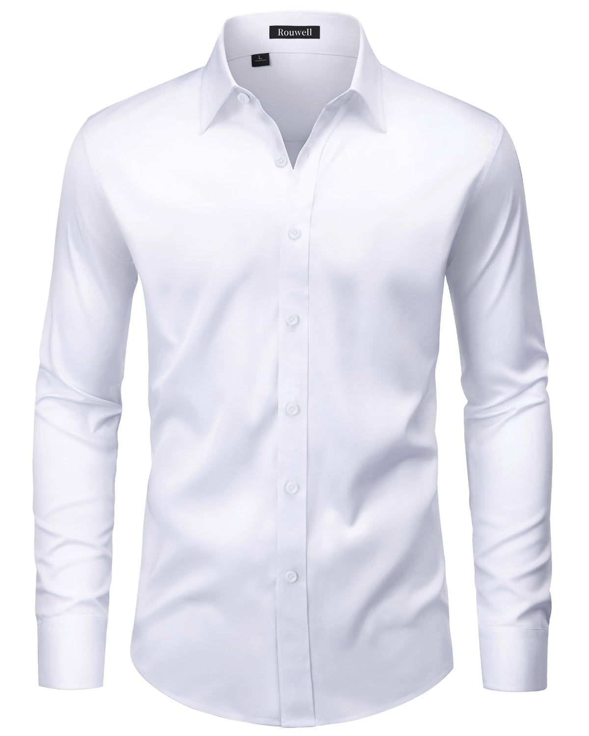 Men’s Regular Fit Long Sleeve Stretch Dress Shirt