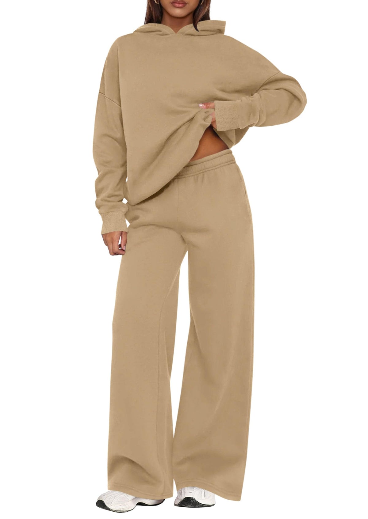 PRETTYGARDEN Women’s Hoodie & Wide-Leg Pants Lounge Set