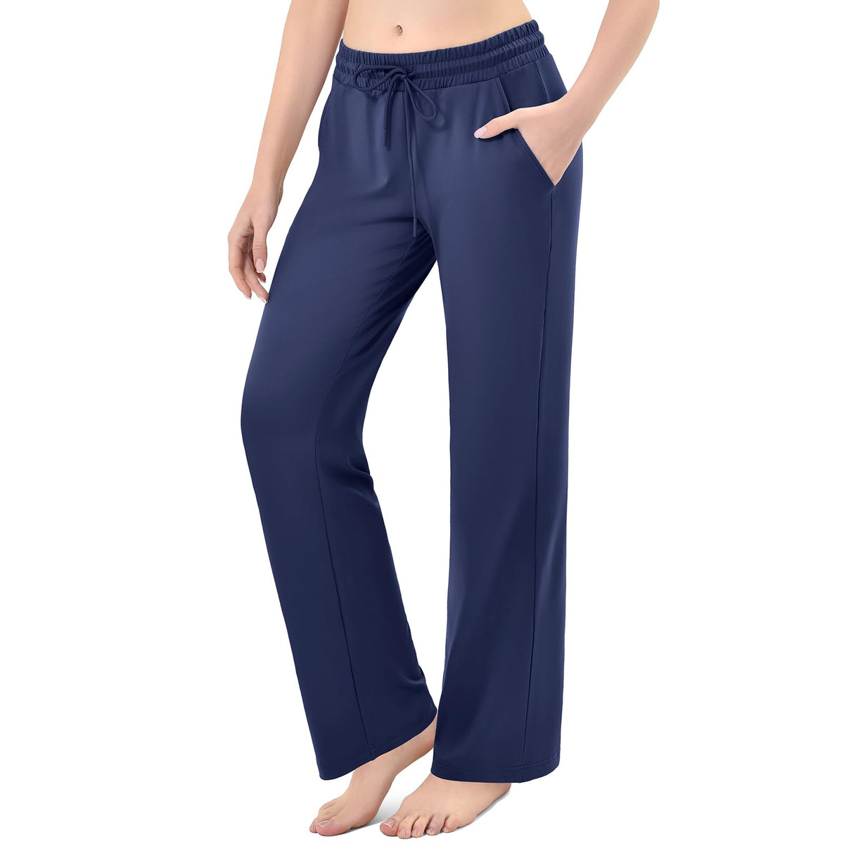 Stanpetix Women’s Loose Straight-Leg Pants with Pockets