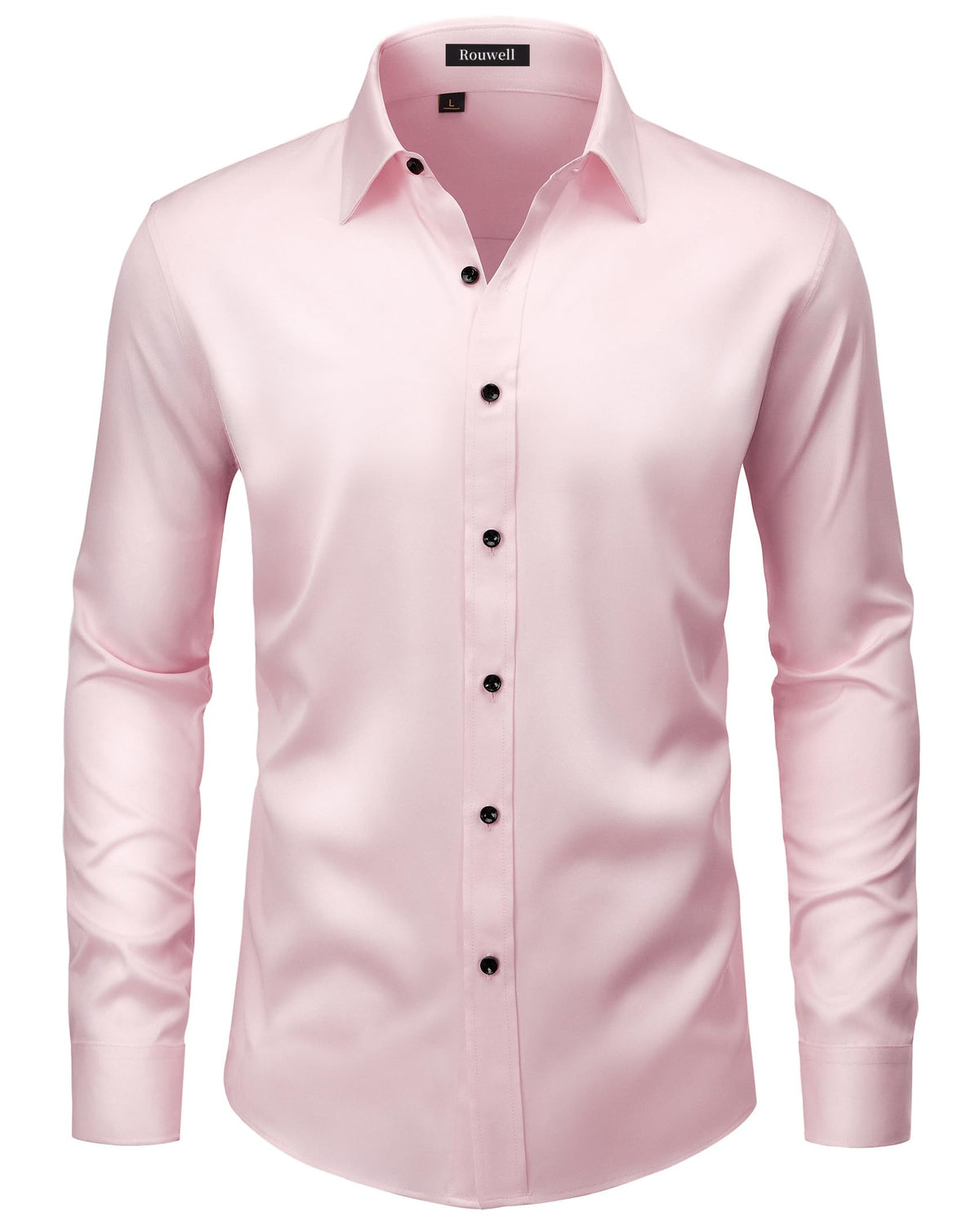 Men’s Regular Fit Long Sleeve Stretch Dress Shirt
