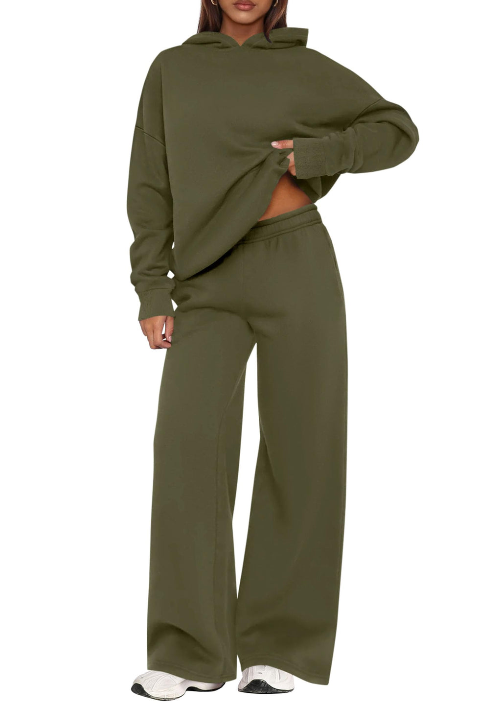 PRETTYGARDEN Women’s Hoodie & Wide-Leg Pants Lounge Set