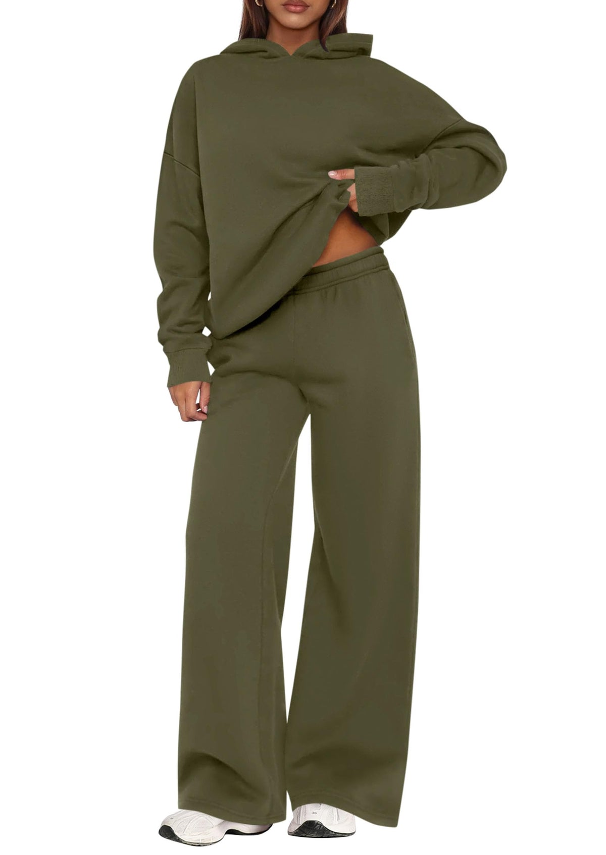 PRETTYGARDEN Women’s Hoodie & Wide-Leg Pants Lounge Set