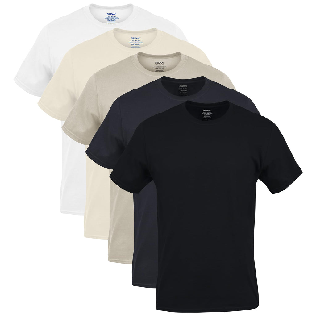 Gildan Men’s Cotton Crewneck T-Shirts, Multipack