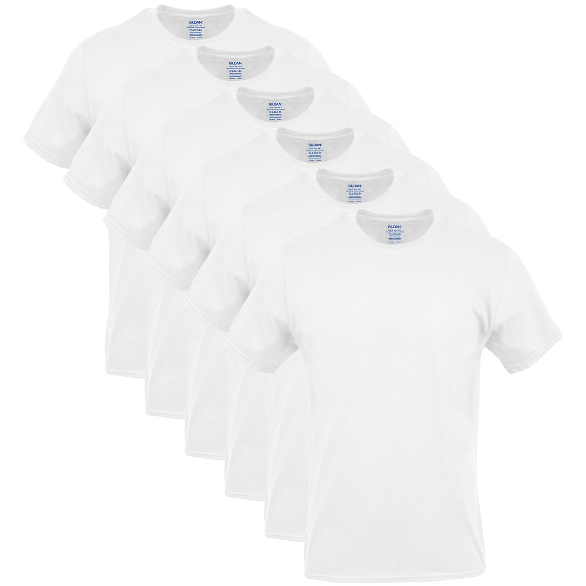 Gildan Men’s Cotton Crewneck T-Shirts, Multipack
