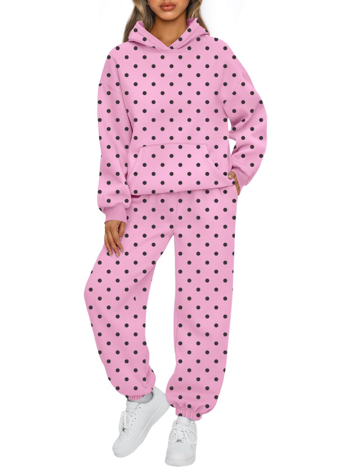 AUTOMET Women’s Oversized Fleece Hoodie & Joggers Set