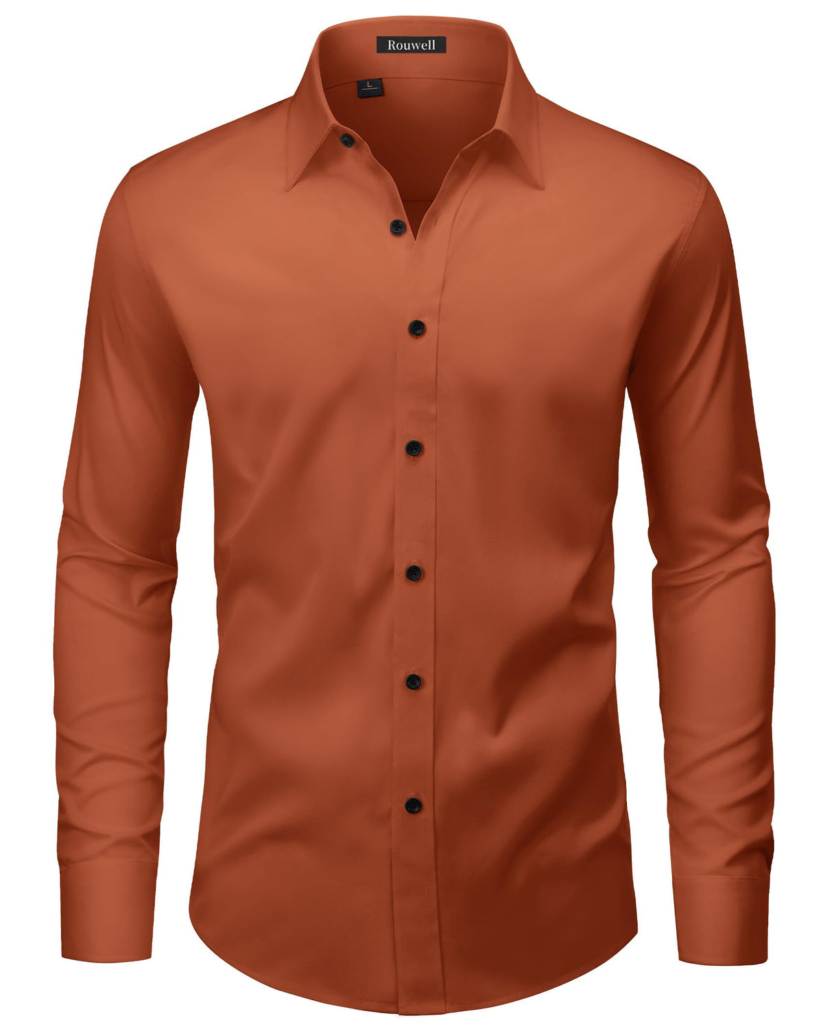Men’s Regular Fit Long Sleeve Stretch Dress Shirt