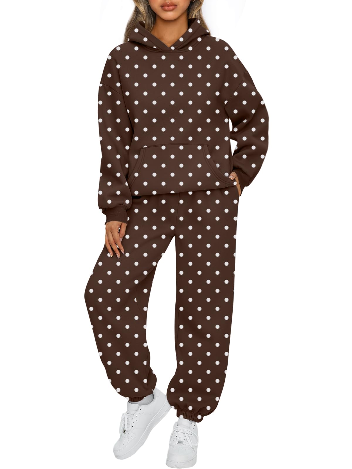 AUTOMET Women’s Oversized Fleece Hoodie & Joggers Set