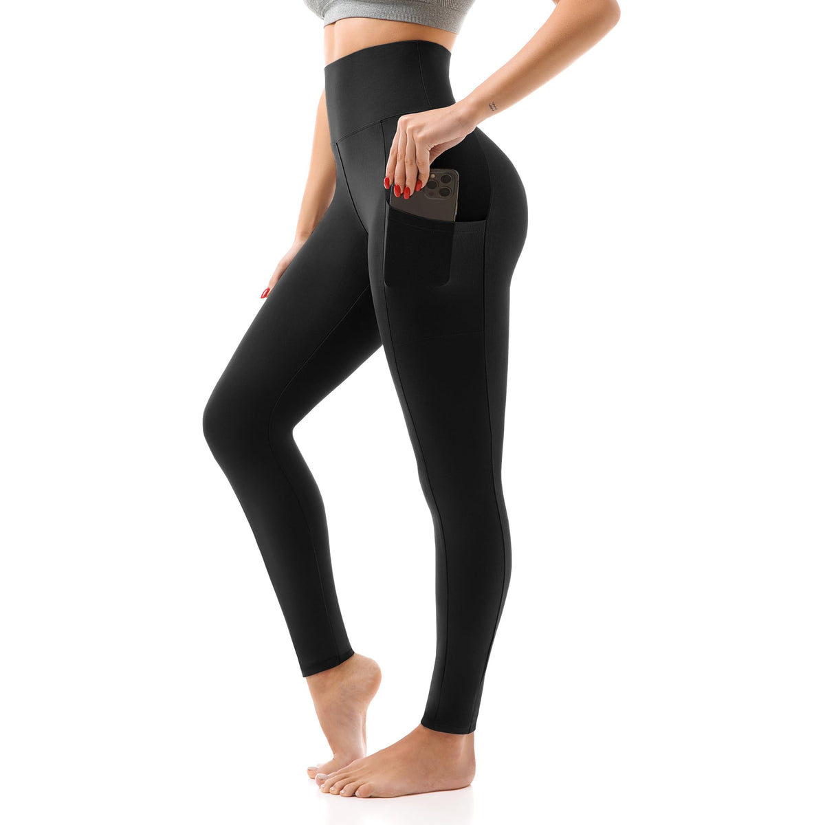 SINOPHANT Women’s High-Waisted Leggings with Pockets