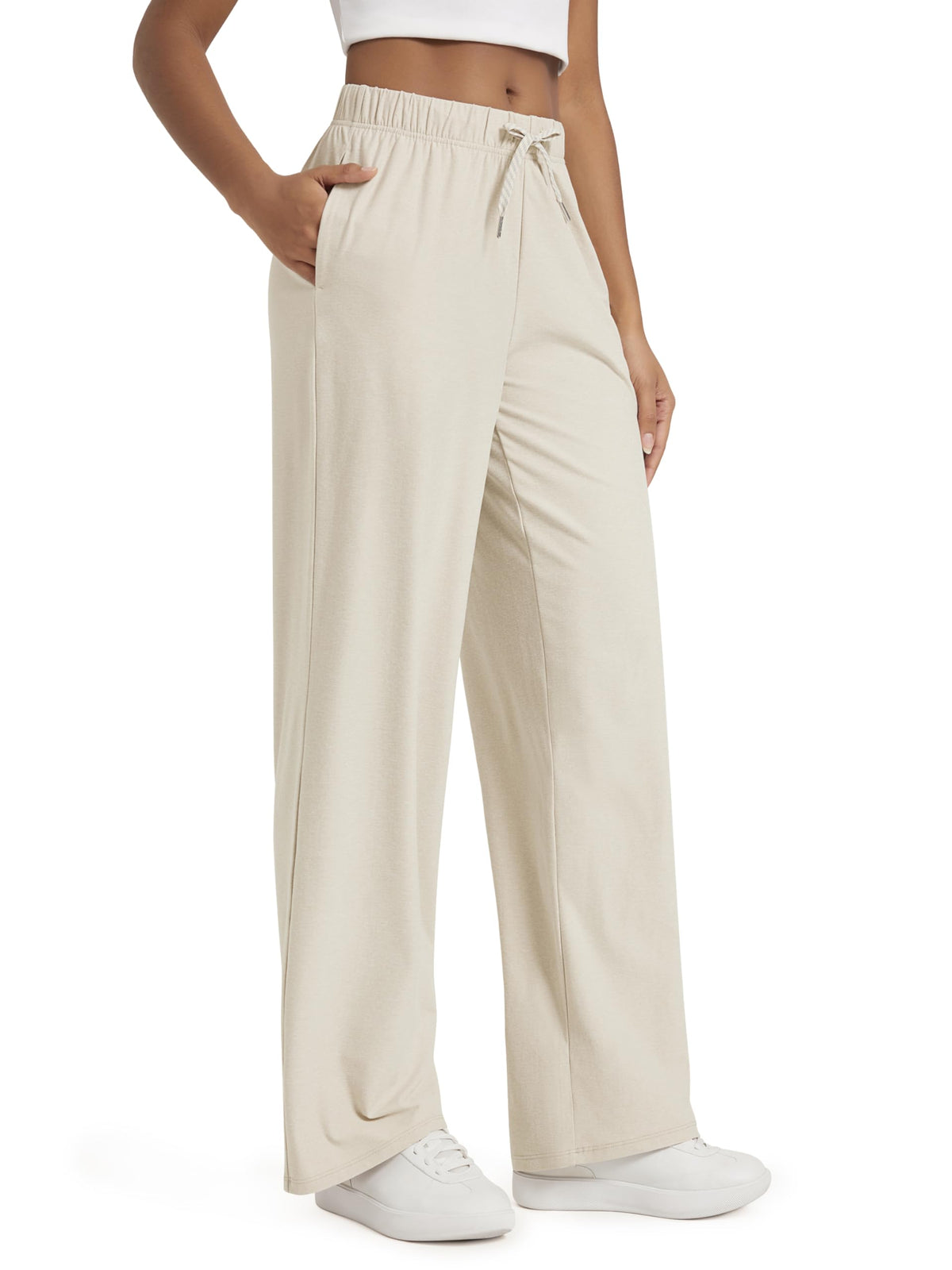 ODODOS Women’s Straight-Leg Lounge Pants with Pockets