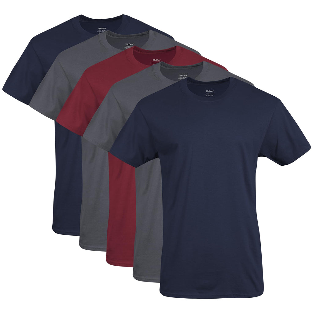 Gildan Men’s Cotton Crewneck T-Shirts, Multipack