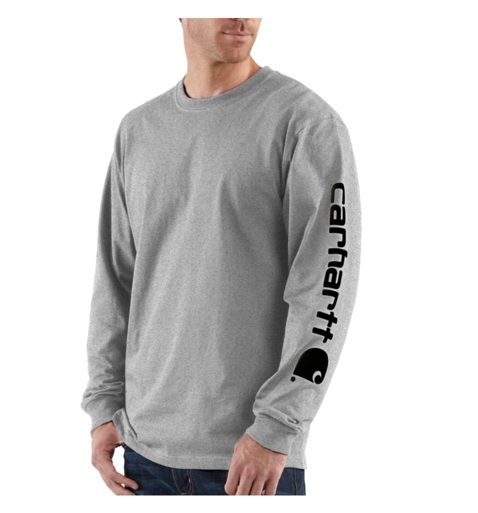 Carhartt Men’s Dearborn Loose Fit Long Sleeve Logo Tee