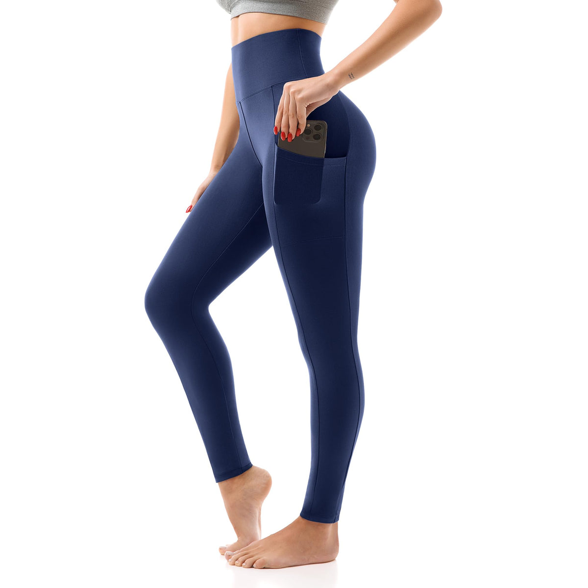 SINOPHANT Women’s High-Waisted Leggings with Pockets