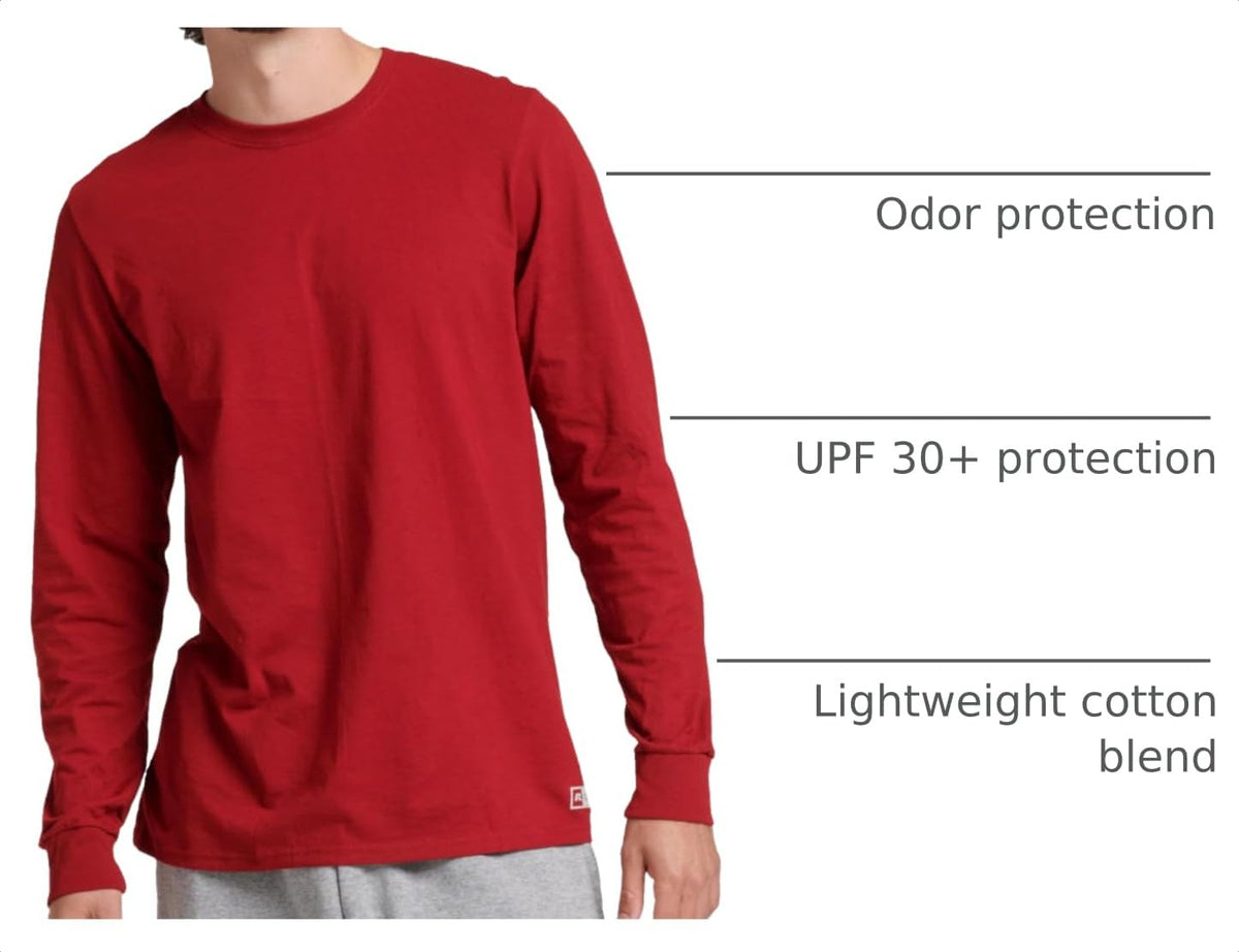 Russell Athletic Men’s Dri-Power Long Sleeve Tee