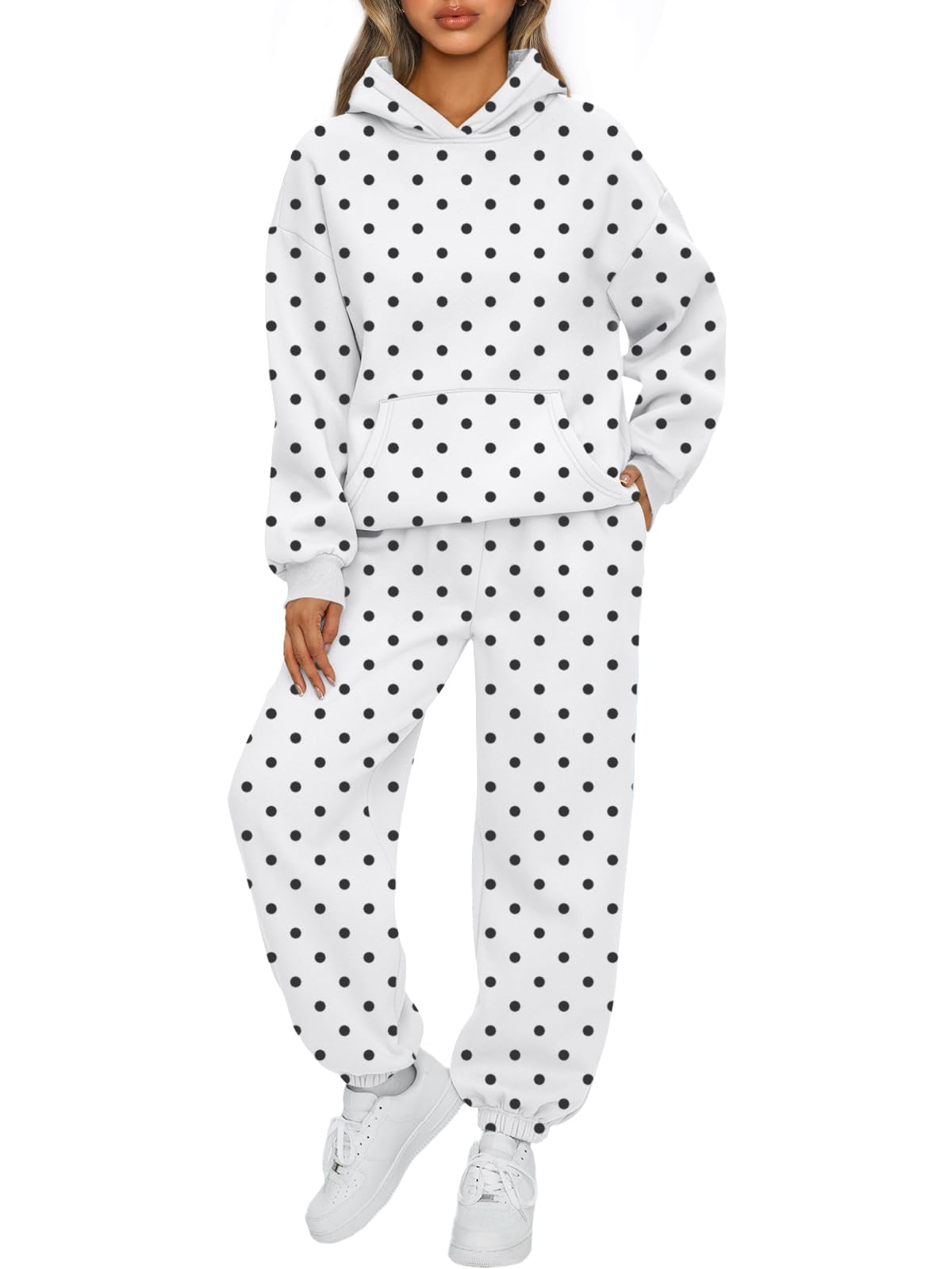 AUTOMET Women’s Oversized Fleece Hoodie & Joggers Set