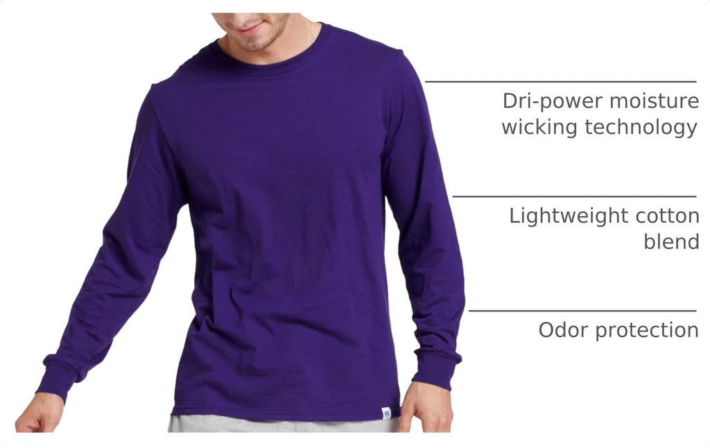 Russell Athletic Men’s Dri-Power Long Sleeve Tee