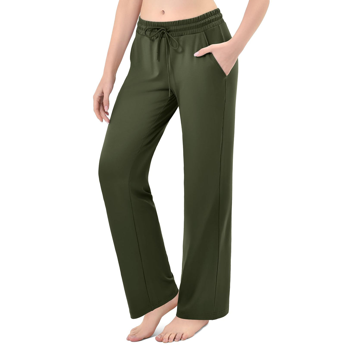 Stanpetix Women’s Loose Straight-Leg Pants with Pockets