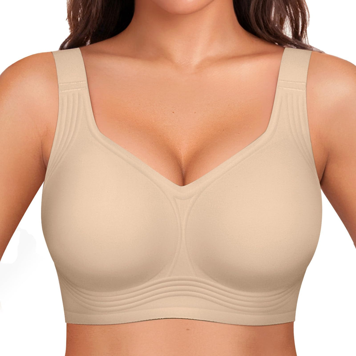 OEAK Women’s Full-Coverage Wireless Convertible Jelly Bra