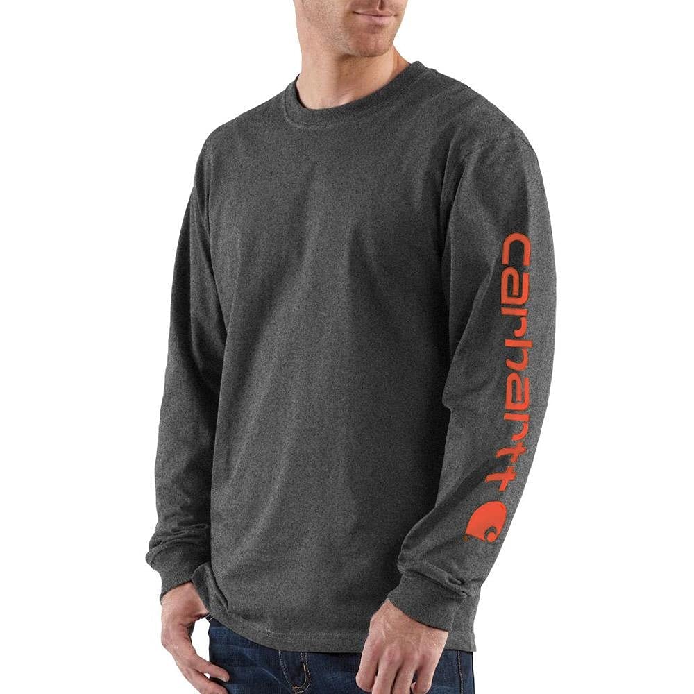 Carhartt Men’s Dearborn Loose Fit Long Sleeve Logo Tee