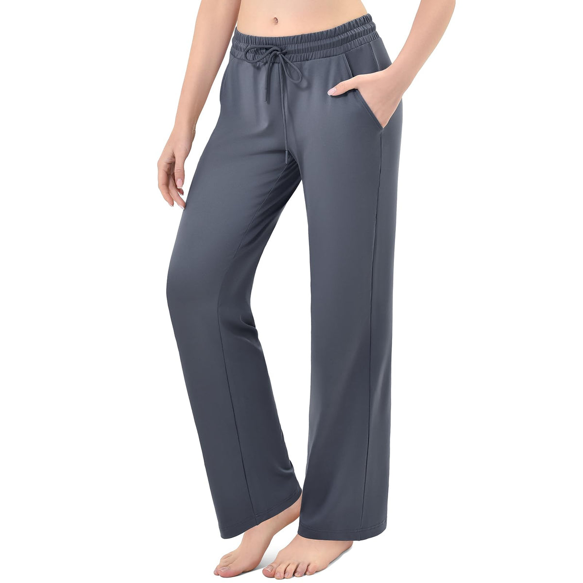 Stanpetix Women’s Loose Straight-Leg Pants with Pockets