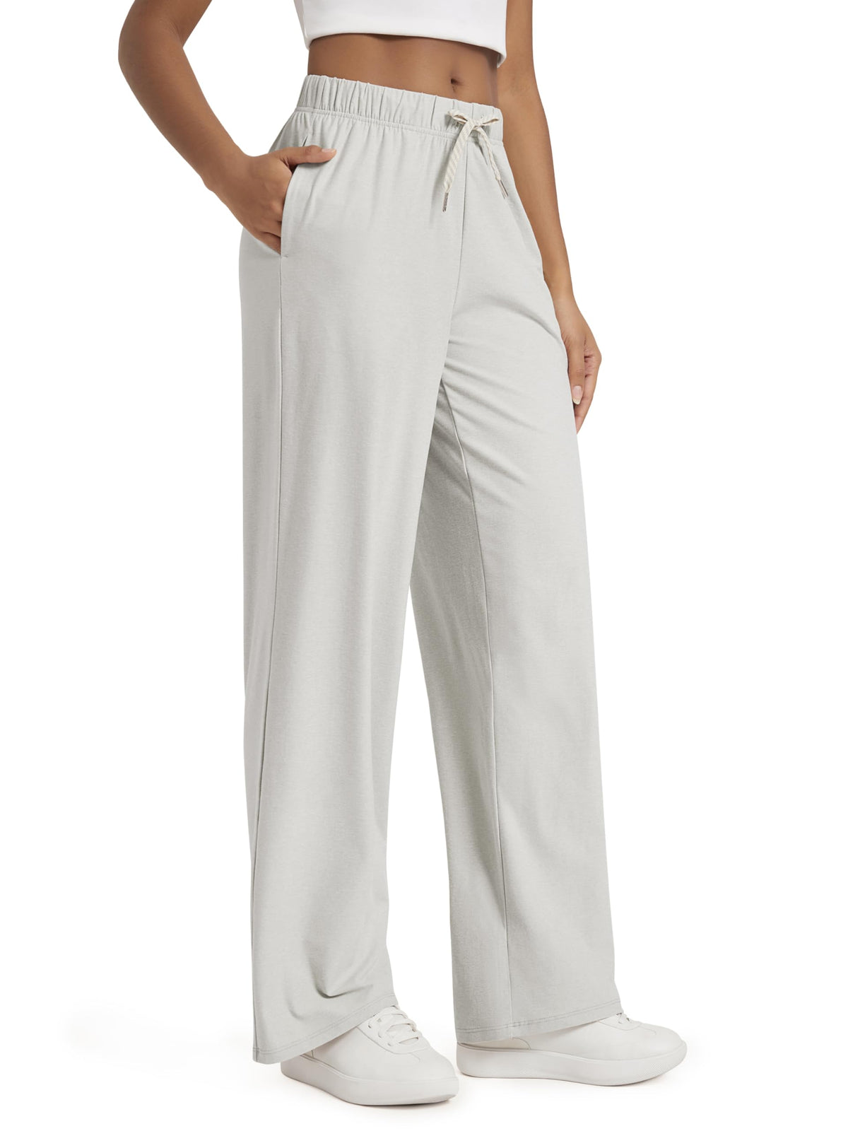 ODODOS Women’s Straight-Leg Lounge Pants with Pockets