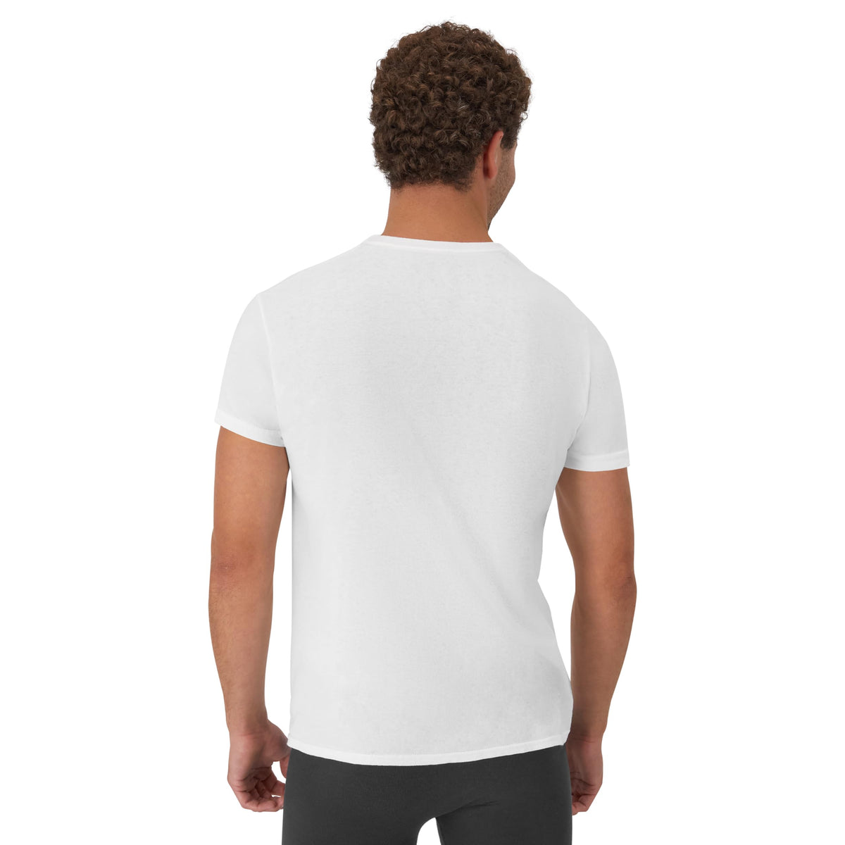 Hanes Men’s Stay-Tucked Cotton Crewneck Undershirts, Multipack