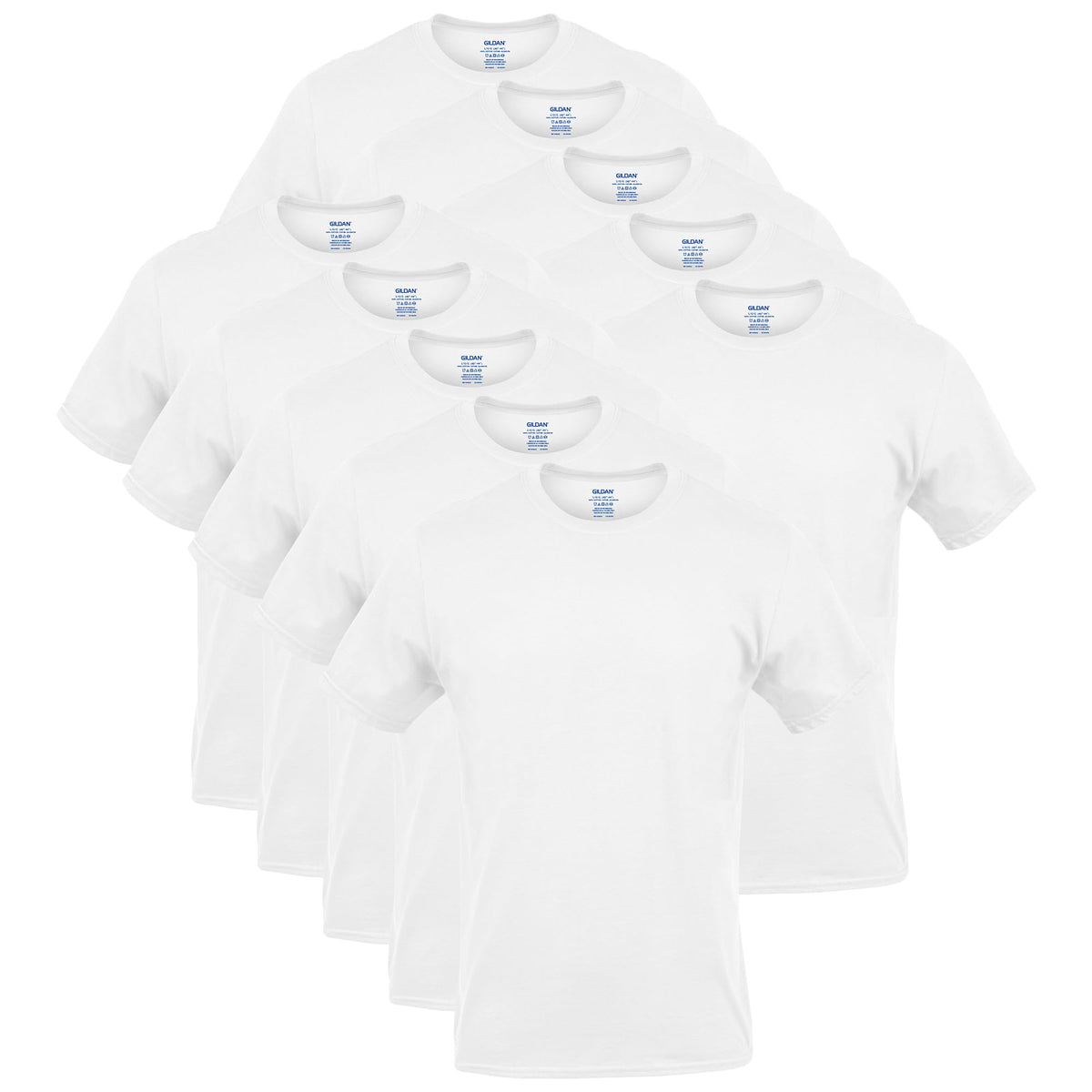 Gildan Men’s Cotton Crewneck T-Shirts, Multipack