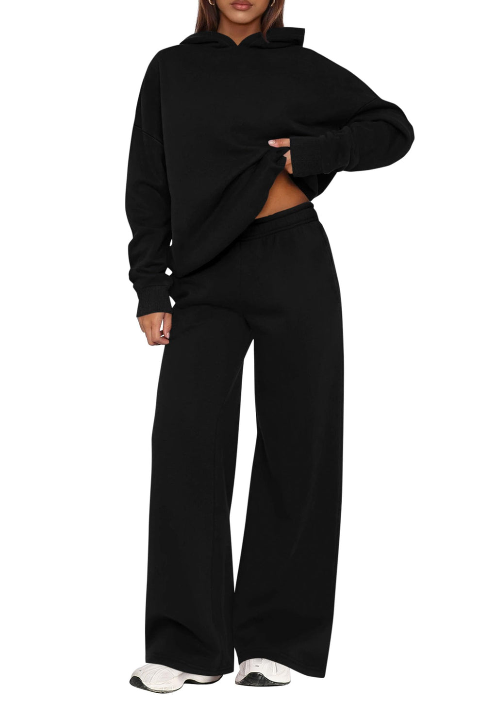 PRETTYGARDEN Women’s Hoodie & Wide-Leg Pants Lounge Set